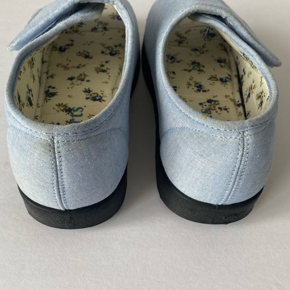 Easy Closure Comfort Slip On Slip Resistant Slippers House Shoes Size 10 - Picture 8 of 12